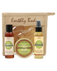 Earthly body jute gift bag naked in the woods - 6 oz candle, 3 o