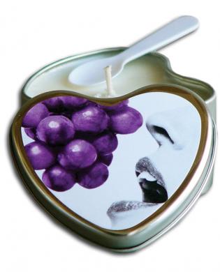 Suntouched hemp edible candle - 4 oz heart grape
