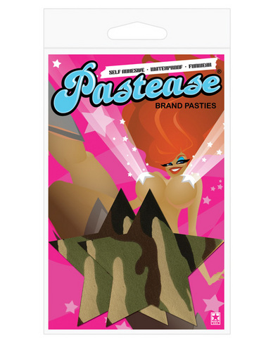 Pastease Camo Star Pasties O/S Sex Toy Product