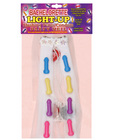 Bachelorette light up party veil, flashing penis/condom