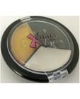 Xotic eyes - creme shadow eye pallet black, gold and white