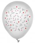 Dirty position stick figures balloons - white pack of 8