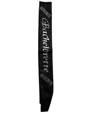 Bachelorette non flashing sash - black Sex Toy Product