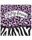Fifty-licious 3 ply luncheon napkins - pack of 16