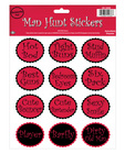  bachelorette fun man hunt stickers - sheet of 12