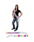Kiss me it's my birthday satin sash