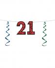 Glittered 21 streamer