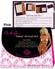 Shibue on the go, strapless panty, cover ups, silicone cover ups, repair adhesives pink xs/s