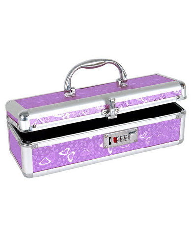 Lockable vibrator case - purple Sex Toy Product