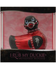 I rub my duckie massager bondage fashionista duck travel size - black/red