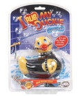 I rub my duckie massager - bondage