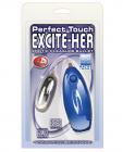 Perfect touch excite-her erotic pleasure bullet - pastel blue