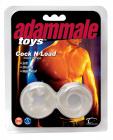 Adam male cock n load cock rings - clear