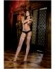 Sheer thigh high w/back seam nude o/s