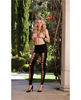Opaque legging w/slash detail which can be worn on front or back black o/s