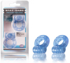 Stay Hard Vibrating Cock Ring 2 Pack - Blue 