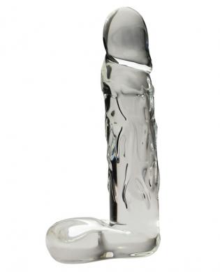 Large 9" Realistic Glass Dildo - Clear Sex Toy Product