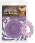 Stud elastomer cock ring - purple