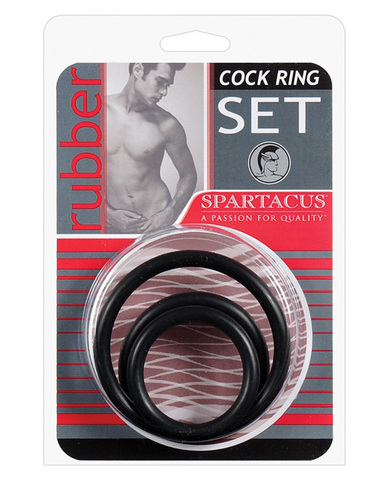 Rubber Cock Ring Set 3 Pack