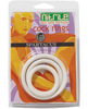 Nitrile cock  ring set - white pack of 3