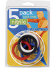 Nitrile cock  ring set 1.25in - asst pack of 5