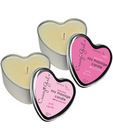 Crazy girl soy massage heart candle 4 oz - cupcake