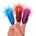 The FingO Glow - Finger-Fitting Light-Up Mini Massager - Purple
