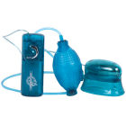 Pucker-Up Vibrating Vaginal & Clitoral Pump - Blue