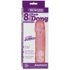 Vac-U-Lock 8" Crystal Jellies Dong - Pink Sex Toy Product Image 2