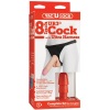 Vac-U-Lock 8" Ultraskyn Dildo with Ultra Harness - Beige Sex Toy Product Image 3