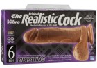 Vibro Realistic Cock Mulatto 6 inch