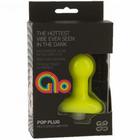 Glo vibrating pop plug - yellow