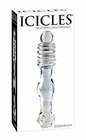 Icicles No.11, Hand Blown Glass Massager - Clear