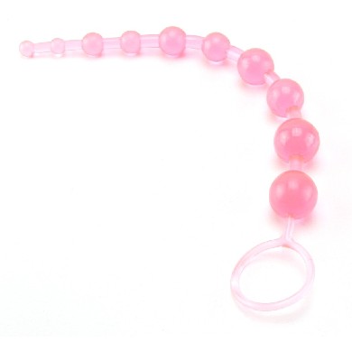 X 10 Beads Graduated Anal Beads 11 Inch - Pink Sex Toy Product