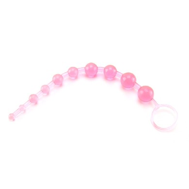 X 10 Beads Graduated Anal Beads 11 Inch - Pink Sex Toy Product