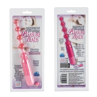 Waterproof Vibrating Anal Beads - Pink Sex Toy Product