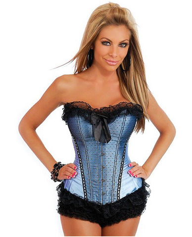 Burlesque Bows Strapless Corset