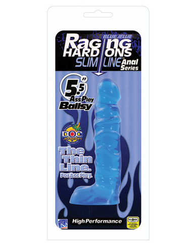 Raging Hard On 5.5 Blue Jelly Sex Toy Product