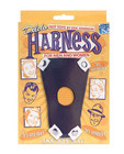 Leather dildo harness with strap, black