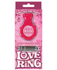 The love ring heart shaped