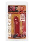 Red boy 7in curved cock strap-on