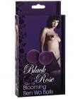 Black Rose Blooming Ben Wa Balls - Purple
