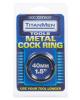 Titanmen tools metal cock ring - black 1.5in