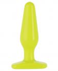 Glo thick anal plug - yellow