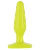 Glo thick anal plug - yellow