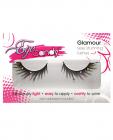 Eye candy cabaret tipped lashes w/multi color crystal accents - black