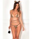 Rene rofe everyday fantasy frisky kitty costume set tiger o/s