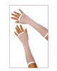 Long fishnet gloves - white