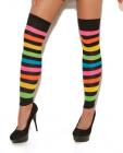 Neon Stripes Leggings Multi Color O/S Sex Toy Product