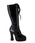 Ellie shoes, easy 5in boot 1.5in platform black ten